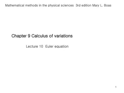 Ppt Chapter 9 Calculus Of Variations Powerpoint Presentation Free