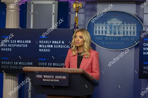 Press Secretary Kayleigh Mcenany Delivers Remarks Editorial Stock Photo