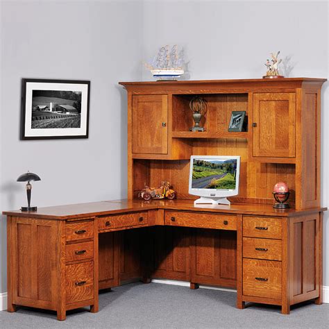 Coventry Executive Amish Desk With Hutch Option Cabinfield