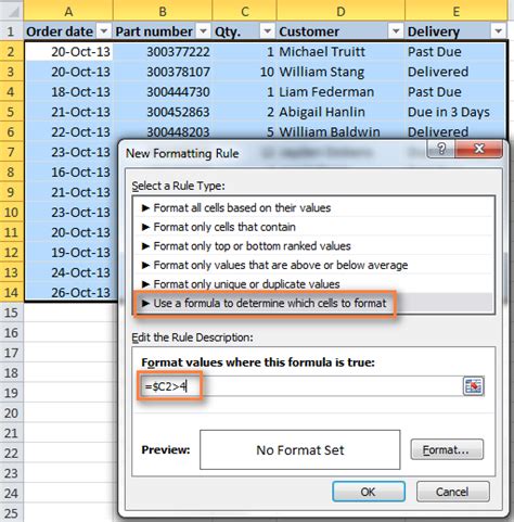 Change The Row Color Based On A Cells Value Excel Heelpbook