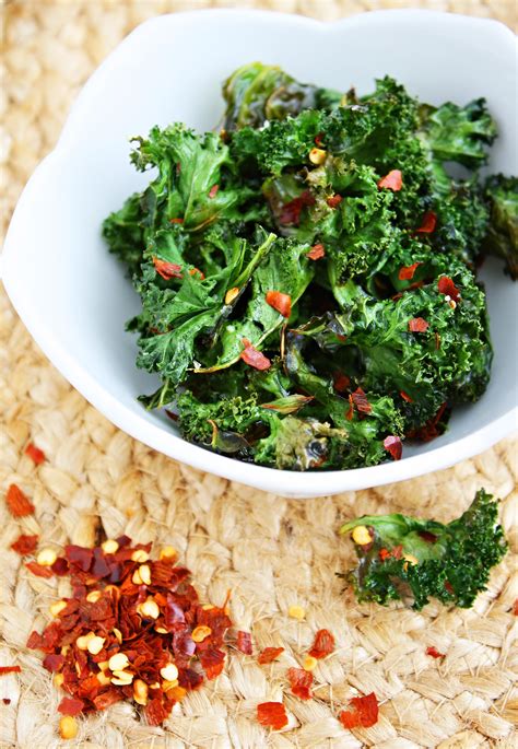 Spicy Baked Kale Chips The Comfort Of Cooking