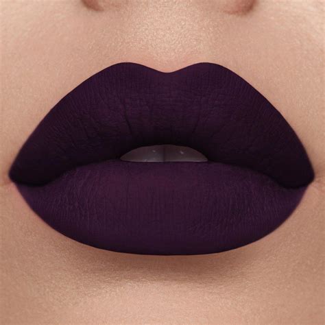 Pin By Grace Bitker On Makeup In With Images Purple Matte Lipstick Dark Purple