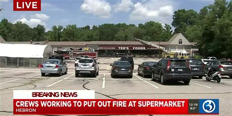 Video People Asked To Avoid Hebron Supermarket While Crews Battle Fire