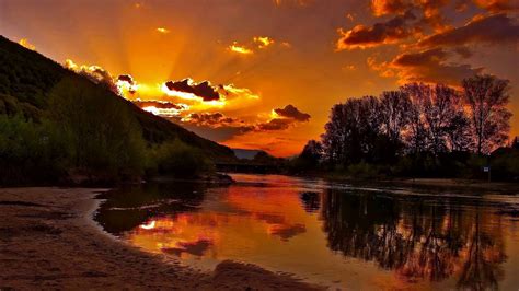 High def backgrounds, 2018, background for leather look hd widescreen backgrounds. Sunset Mountain And Lake Free Download Wallpapers HD ...