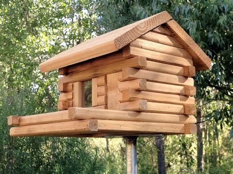 One Sided Log Cabin Bird Feeder Etsy Bird Houses Diy Bird House