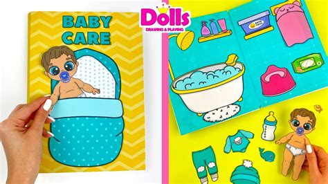 Paper Dolls House Baby Care Quiet Book Diy And Step By Step Tutorial