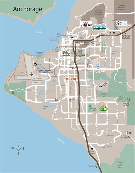 Alaska Maps Of Cities Towns And Highways