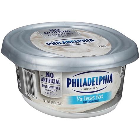 Philadelphia Plain Reduced Fat Cream Cheese Spread 8 Oz From Hy Vee