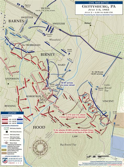 Pin On Gettysburg Map