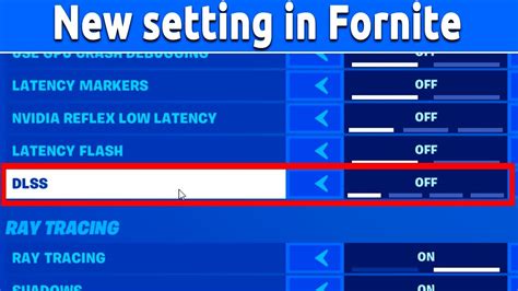 Fortnite New Setting Dlss Fps Boost Youtube