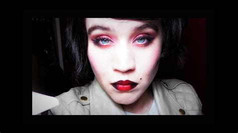 Burlesque Gothic Pin Up Inspired Make Up Tutorial Youtube