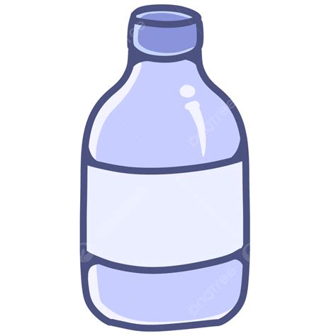 Empty Bottle Clipart Vector Cartoon Hand Drawing Of Empty