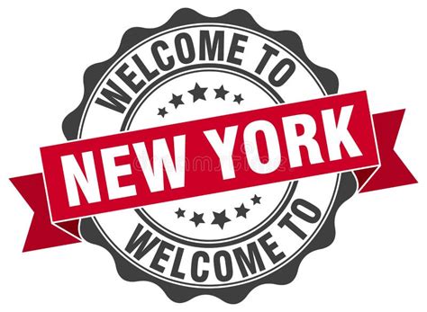 Welcome To New York Seal Stock Vector Illustration Of Stamp 119089271