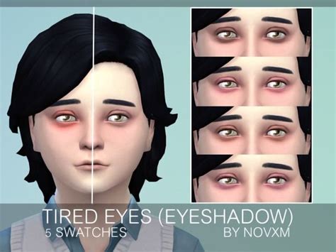 Ts4 Tired Eyes Eye Bags Eyeshadow Eye Bags Makeup Halo Eye Makeup