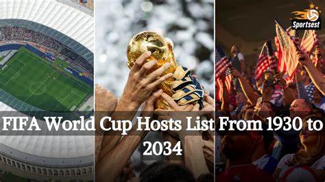 Fifa World Cup Hosts List From 1930 To 2034