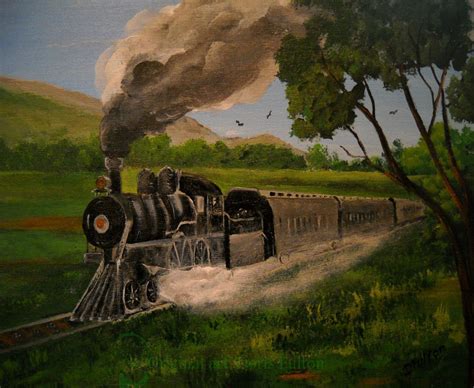 Vintage Train Steam Locomotive Railroad Memorabilia