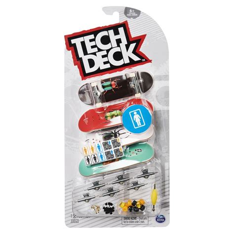 Tech Deck Ultra Dlx Girl Skateboards 4 Pack