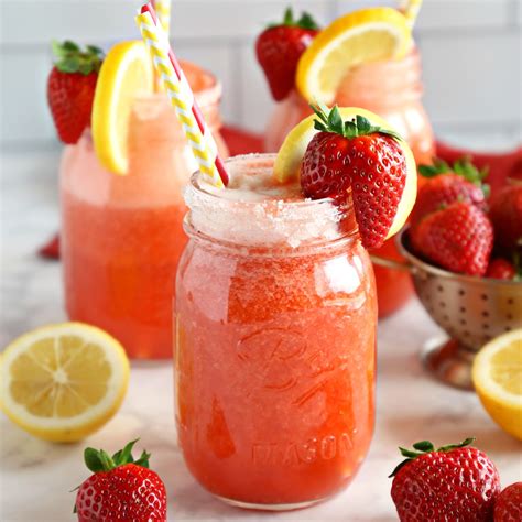 Healthy Strawberry Lemonade Refined Sugar Free The