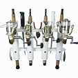 4 Rod Deluxe Fishing Rod Holder Rack White | Boat Outfitters