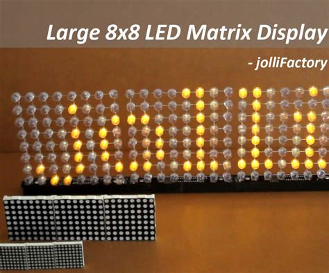 Large 8x8 Led Matrix Display 8 Steps With Pictures Instructables