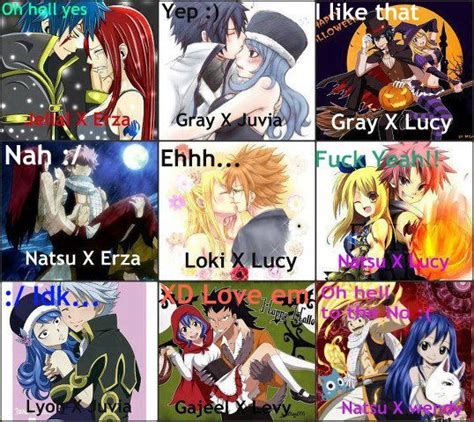 Whos Your Favorite Couple Fairy Tail Couples Juvia And Gray