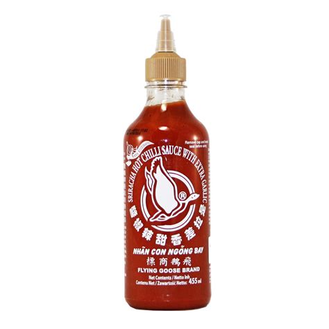 Sriracha Hot Chilli Sauce With Extra Garlic 455ml Spice Boat Leigh On Sea
