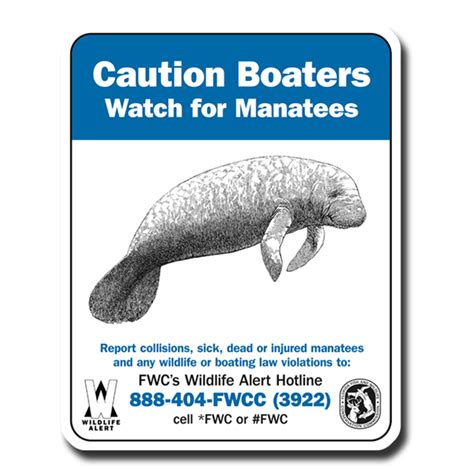 Waterway Signs Marine Channel Markers And Manatee Signs In Florida