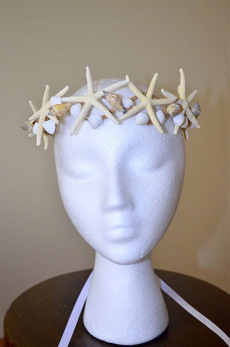 Buy Seashell Crownseashell Tiarabeach Bridebeach Wedding Crown