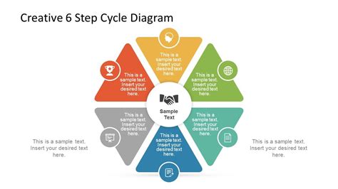Four Step Cycle Diagram For Powerpoint