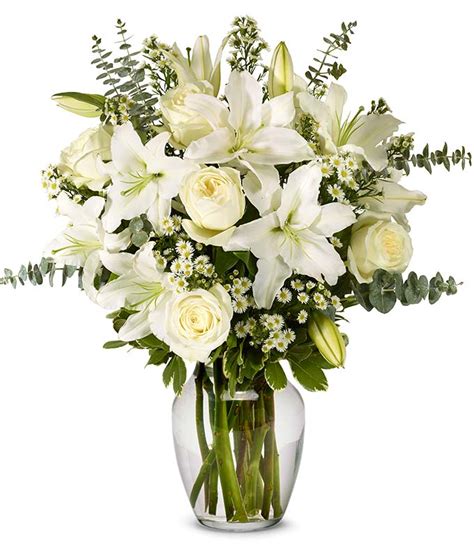 With All Our Sympathy Lily Arrangement At From You Flowers