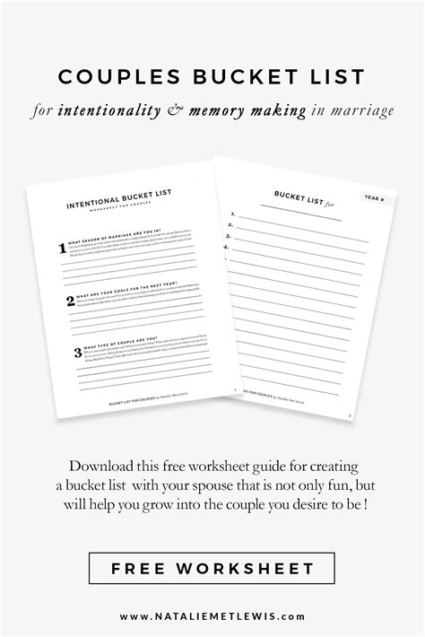 The 4 Page Worksheet Will Walk You Through An Intentional Conversation