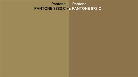 Pantone 8383 C Vs Pantone 872 C Side By Side Comparison