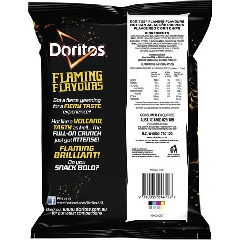 Doritos Mexican Jalapenos Poppers 150g Woolworths