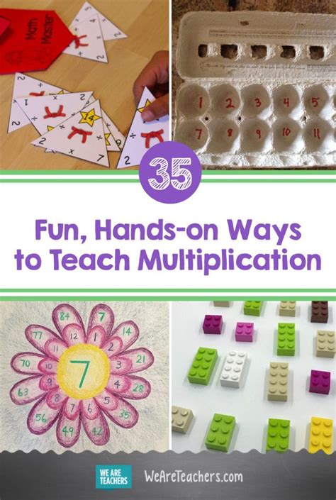50 Fun Hands On Ways To Teach Multiplication Teaching Multiplication