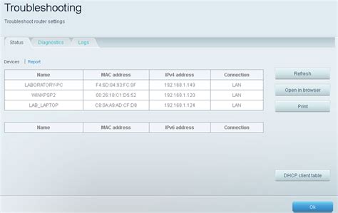 Linksys Official Support Checking The Network Status Of The Connected