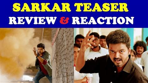 Sarkar Teaser Reaction Teaser Review Vijay Ar Murugadoss Ar Rahman