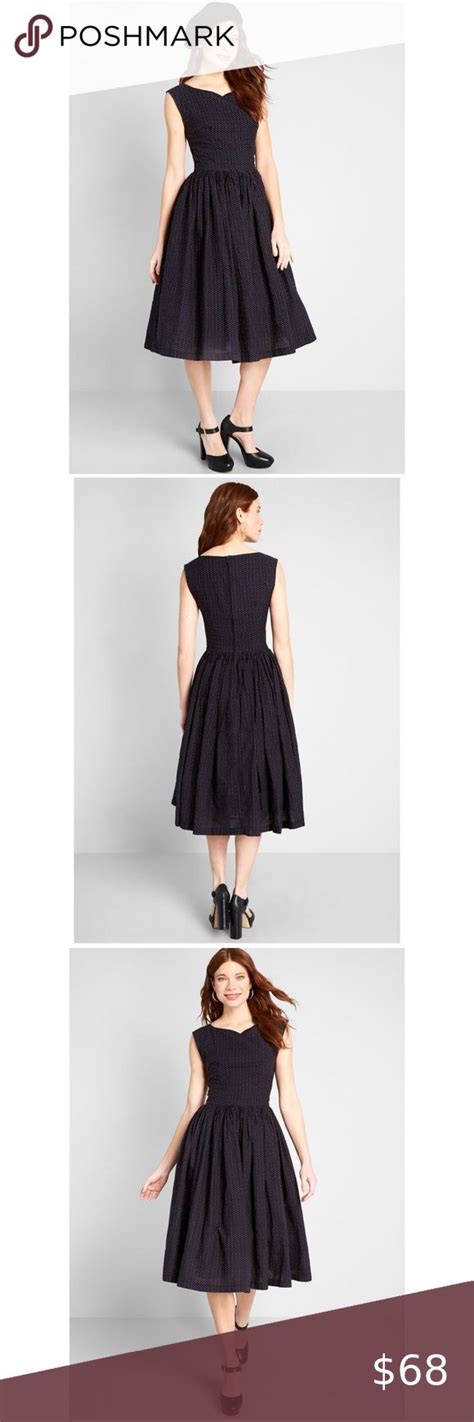 Modcloth Fabulous Fit And Flare Solid Black Dress Solid Black Dress