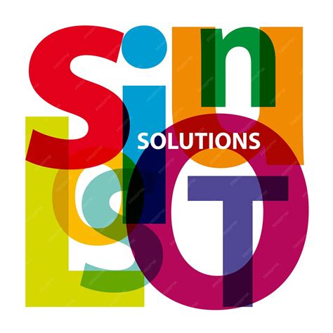 Premium Vector | Vector solutions broken text