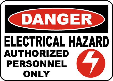 Danger Electrical Hazard Label E3285l