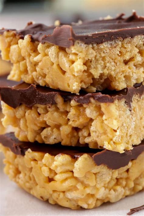 5 ingredient rice krispies treats easy quick simple chocolate peanut butter rice krispies
