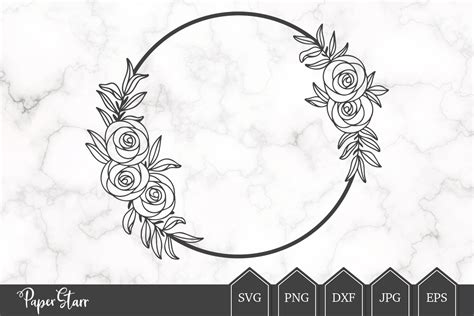 988 Floral Wreath Svg Cut Free Svg Cut Files Svgly For Crafts