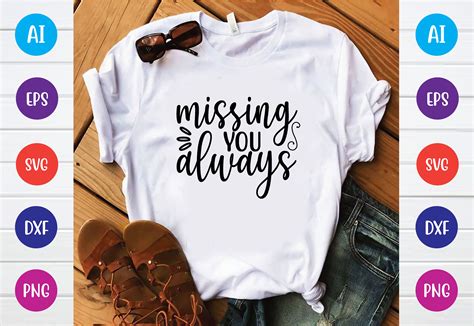 Missing You Always Svg Design Graphic By Bdbgraphics · Creative Fabrica