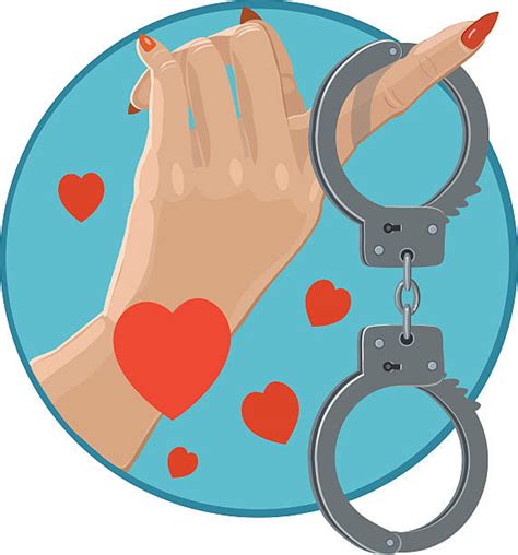 Woman Arrested Handcuffed Illustrations Royalty Free Vector Graphics