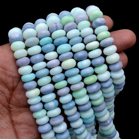 Natural Blue Opal Strand 10mm Candy Blue Opal Gemstone Smooth Etsy