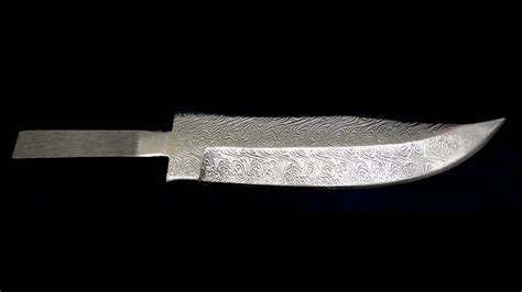 Electro Etching Full Stainless Steel Knife Blade Advanced Tutorial