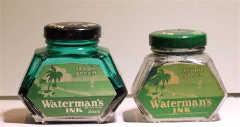 Waterman 2 Tropical Green British Made Bottles 2oz And 150oz V1563