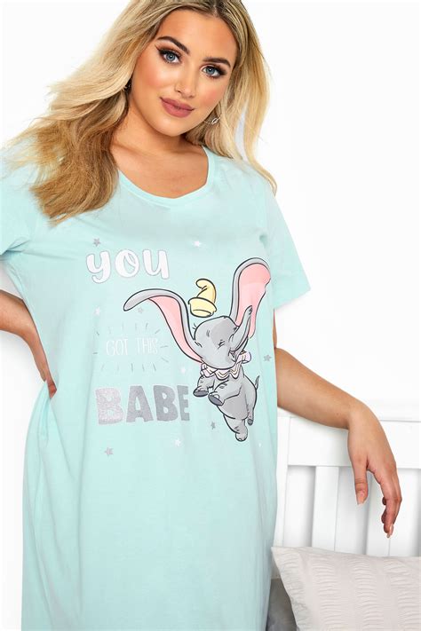 Disney Light Blue You Got This Babe Dumbo Nightdress Yours Clothing