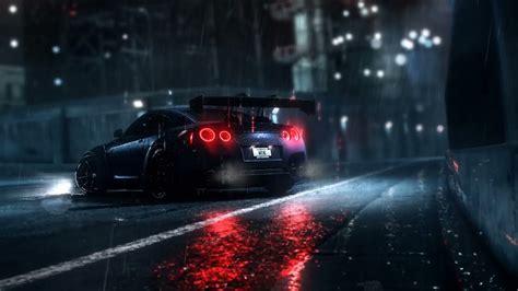 Wallpaper Engine Nissan Gtr Rain Night 1440p Youtube