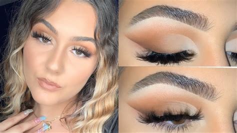 Natural Soft Glam Cut Crease Tutorial Thanksgiving Look Youtube