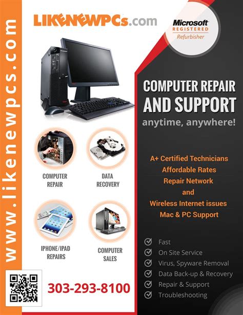 Design A Flyer For Computer Repair And Sales Freelancer